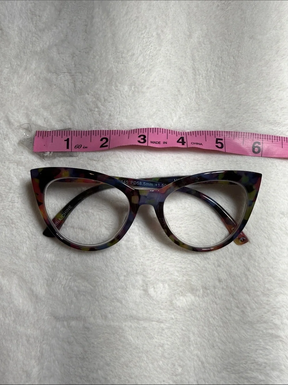 Betsey Johnson Multicolor Cat-Eye Glasses